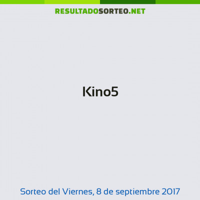 Kino5 del 8 de septiembre de 2017