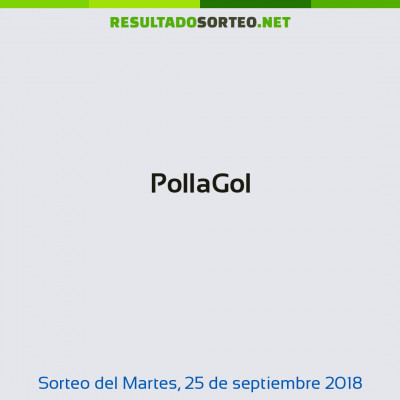 PollaGol del 25 de septiembre de 2018