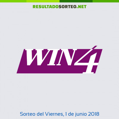 Win 4 del 1 de junio de 2018