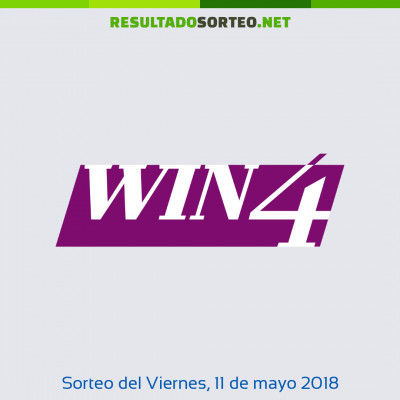Win 4 del 11 de mayo de 2018