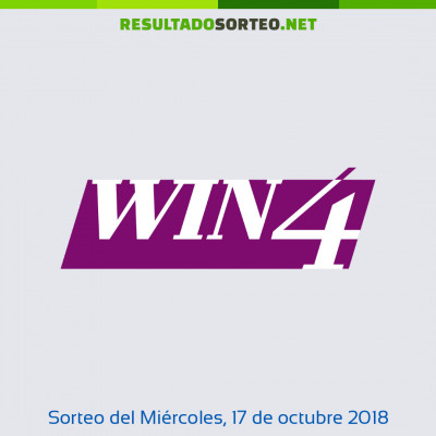 Win 4 del 17 de octubre de 2018