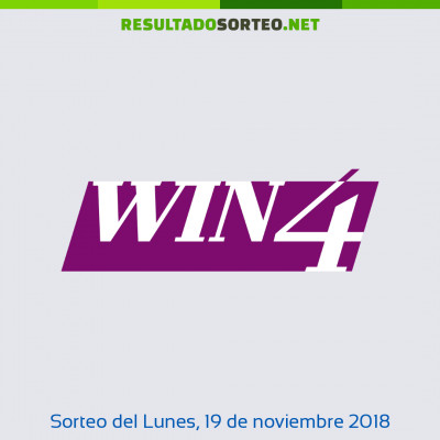 Win 4 del 19 de noviembre de 2018