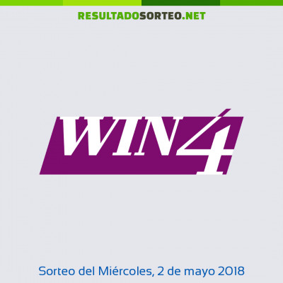 Win 4 del 2 de mayo de 2018