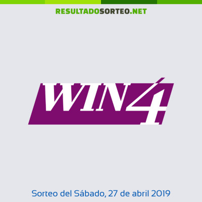 Win 4 del 27 de abril de 2019