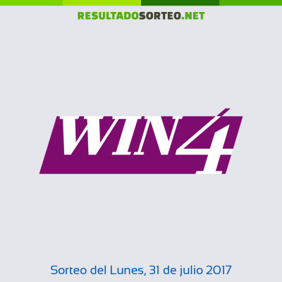 Win 4 del 31 de julio de 2017
