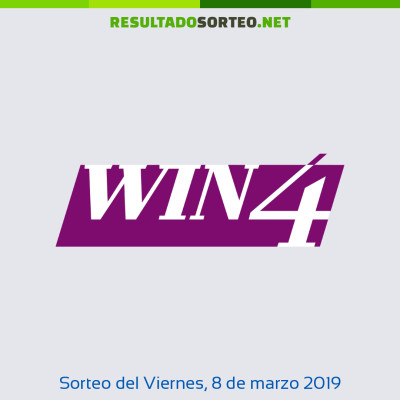 Win 4 del 8 de marzo de 2019