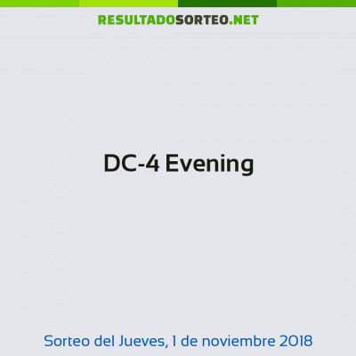 DC-4 Evening del 1 de noviembre de 2018