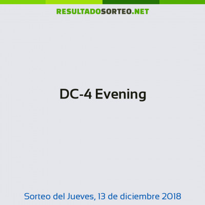 DC-4 Evening del 13 de diciembre de 2018