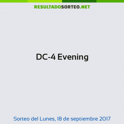 DC-4 Evening del 18 de septiembre de 2017
