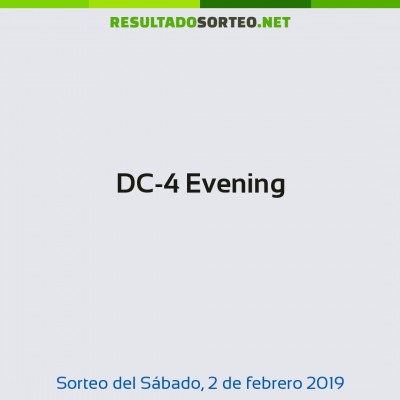 DC-4 Evening del 2 de febrero de 2019