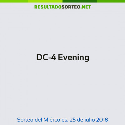 DC-4 Evening del 25 de julio de 2018