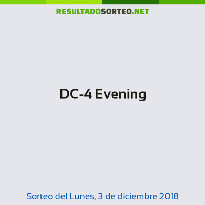 DC-4 Evening del 3 de diciembre de 2018