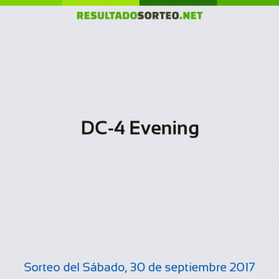 DC-4 Evening del 30 de septiembre de 2017