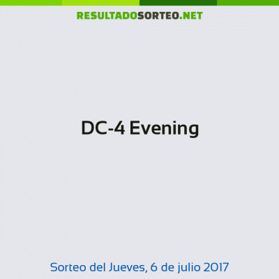 DC-4 Evening del 6 de julio de 2017