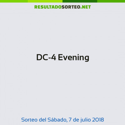 DC-4 Evening del 7 de julio de 2018