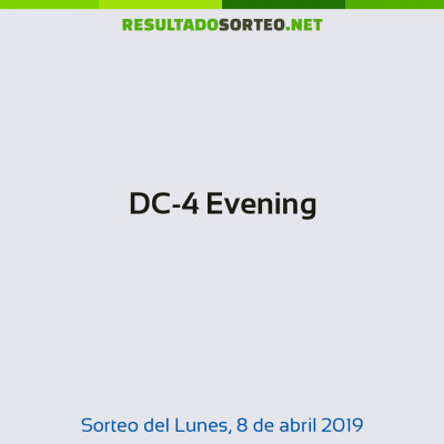 DC-4 Evening del 8 de abril de 2019