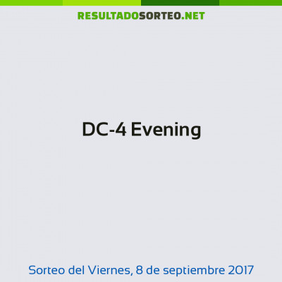 DC-4 Evening del 8 de septiembre de 2017