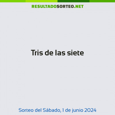 Tris de las siete del 1 de junio de 2024