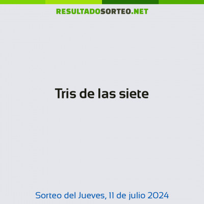 Tris de las siete del 11 de julio de 2024