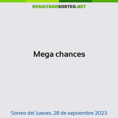 Mega chances del 28 de septiembre de 2023