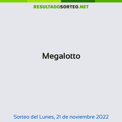 Megalotto del 21 de noviembre de 2022