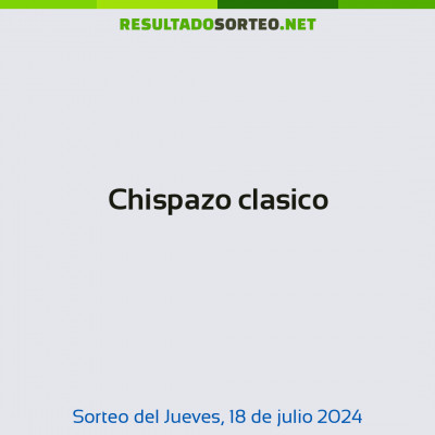 Chispazo clasico del 18 de julio de 2024