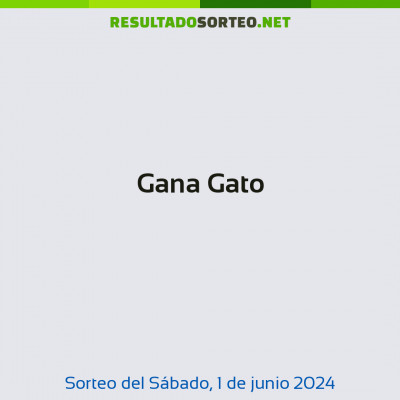 Gana Gato del 1 de junio de 2024