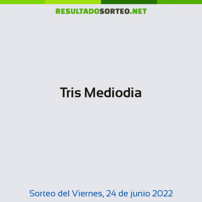 Tris Mediodia del 24 de junio de 2022