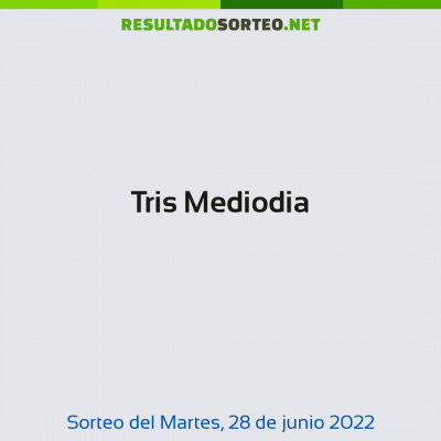 Tris Mediodia del 28 de junio de 2022