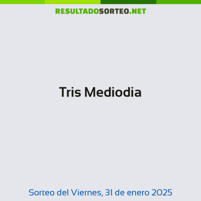 Tris Mediodia del 31 de enero de 2025