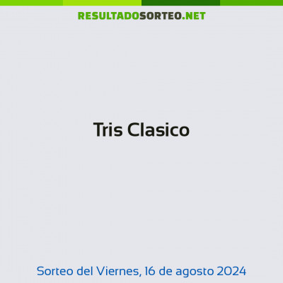 Tris Clasico del 16 de agosto de 2024