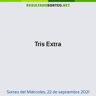 Tris Extra del 22 de septiembre de 2021