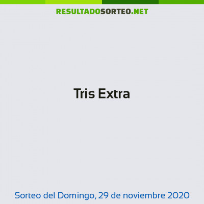 Tris Extra del 29 de noviembre de 2020
