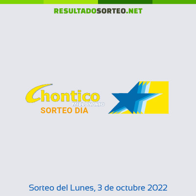Chontico Dia del 3 de octubre de 2022