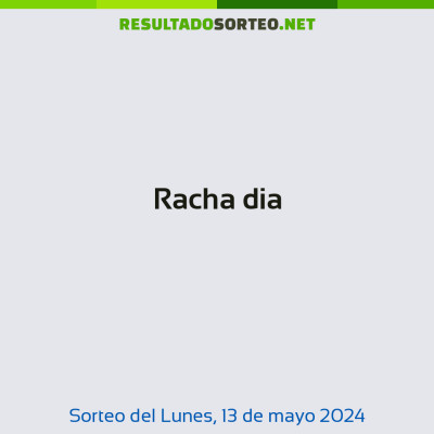 Racha dia del 13 de mayo de 2024