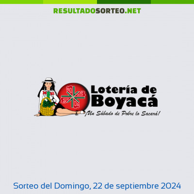 Loteria de Boyaca del 22 de septiembre de 2024