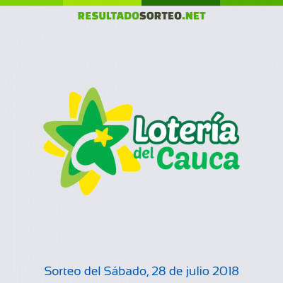 Loteria del cauca del 28 de julio de 2018