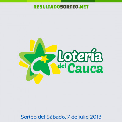 Loteria del cauca del 7 de julio de 2018