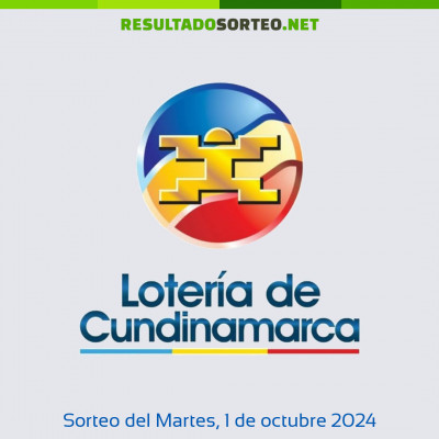 Loteria de Cundinamarca del 1 de octubre de 2024