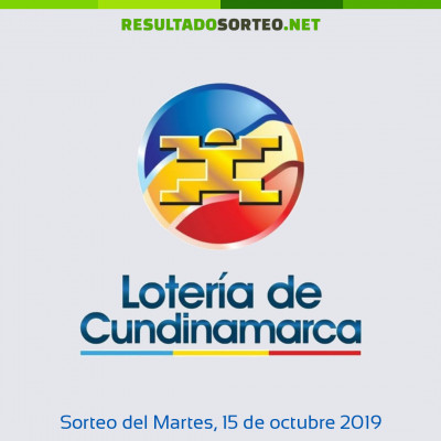 Loteria de Cundinamarca del 15 de octubre de 2019