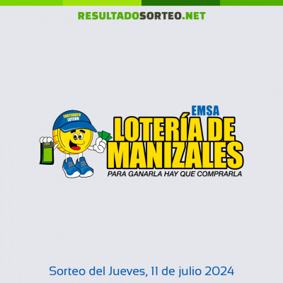 Loteria de Manizales del 11 de julio de 2024