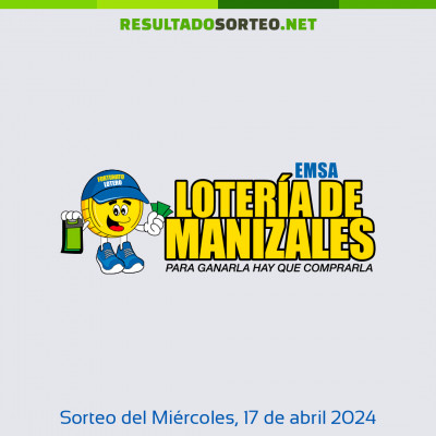 Loteria de Manizales del 17 de abril de 2024