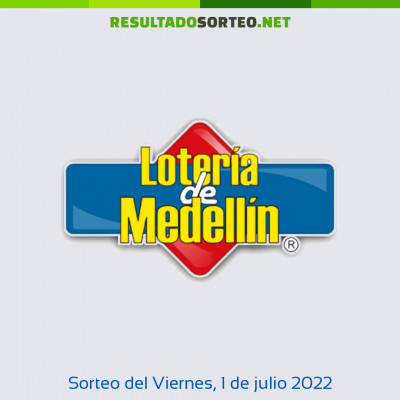 Loteria de Medellin del 1 de julio de 2022