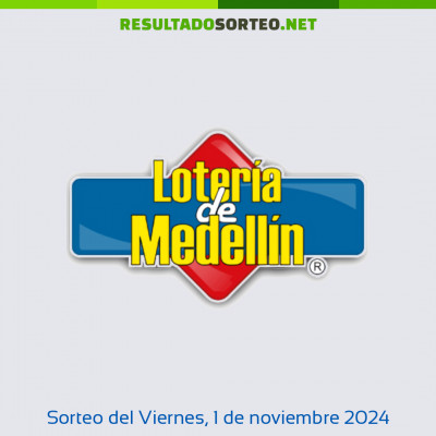 Loteria de Medellin del 1 de noviembre de 2024