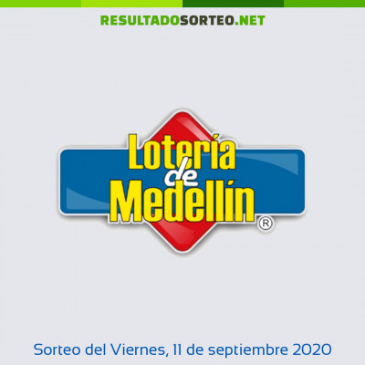 Loteria de Medellin del 11 de septiembre de 2020