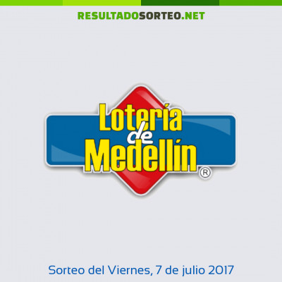 Loteria de Medellin del 7 de julio de 2017