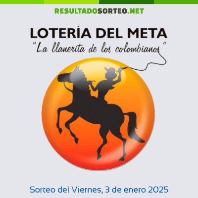 Loteria del Meta del 3 de enero de 2025
