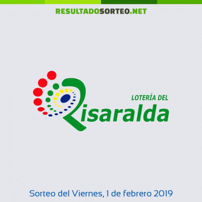 Loteria de Risaralda del 1 de febrero de 2019