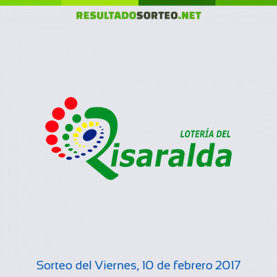 Loteria de Risaralda del 10 de febrero de 2017
