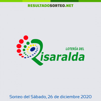Loteria de Risaralda del 26 de diciembre de 2020